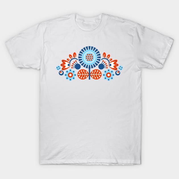 Folk Art T-Shirt by AdrianaStore